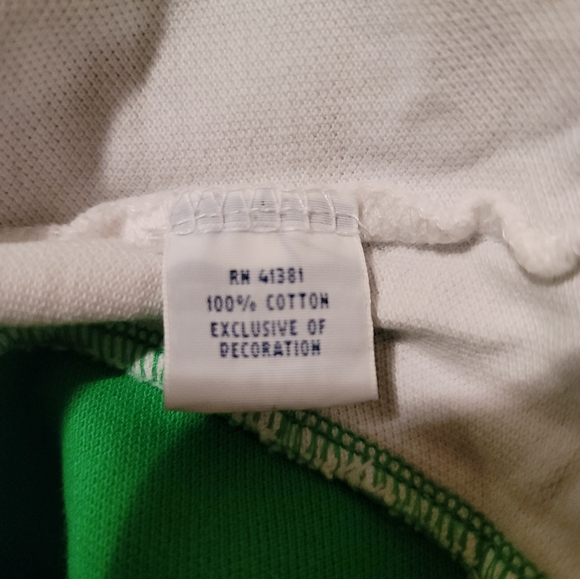 Ralph Lauren Mens Polo Shirt Custom Fit 2-Button Green 100 % Cotton Size Medium - Picture 5 of 8